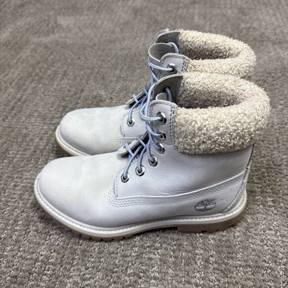 Timberland Premium Boots Gray Women’s Size 6 - Picture 10 of 12